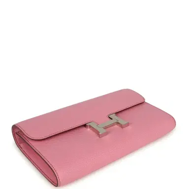 HERMÈS Hermes Constance Wallet To Go Bubblegum Epsom Palladium Hardware | Thumbnail 6 HERMÈS Hermes Constance Wallet To Go Bubblegum Epsom Palladium Hardware | Thumbnail 6