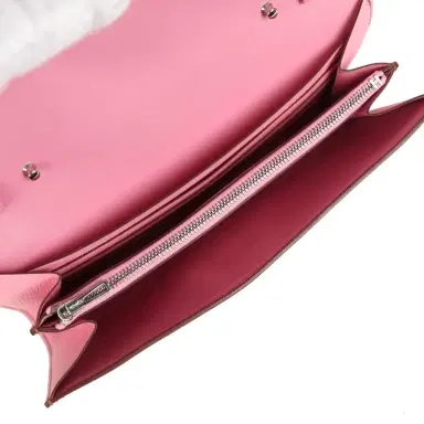 HERMÈS Hermes Constance Wallet To Go Bubblegum Epsom Palladium Hardware | Thumbnail 8 HERMÈS Hermes Constance Wallet To Go Bubblegum Epsom Palladium Hardware | Thumbnail 8