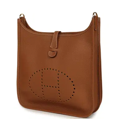 HERMÈS Hermes Evelyne III PM Gold Clemence Gold Hardware | Thumbnail 5 HERMÈS Hermes Evelyne III PM Gold Clemence Gold Hardware | Thumbnail 5