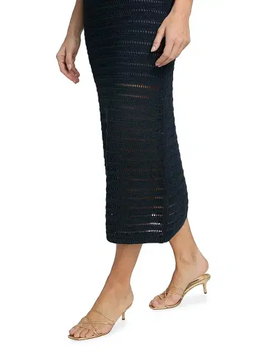 A.L.C. Women's Lana Crochet Midi-Skirt - Night Blue - Size Large | Thumbnail 6 A.L.C. Women's Lana Crochet Midi-Skirt - Night Blue - Size Large | Thumbnail 6