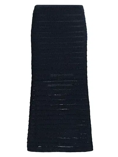 A.L.C. Women's Lana Crochet Midi-Skirt - Night Blue - Size Large | Thumbnail 1 A.L.C. Women's Lana Crochet Midi-Skirt - Night Blue - Size Large | Thumbnail 1