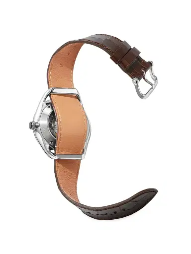 TOM FORD Men's 002 Stainless Steel & Leather Strap Automatic Watch - White Brown | Thumbnail 5 TOM FORD Men's 002 Stainless Steel & Leather Strap Automatic Watch - White Brown | Thumbnail 5