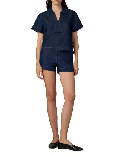 Joe's Jeans Women's The Karter Denim Trouser Shorts - Honor | Thumbnail 2 Joe's Jeans Women's The Karter Denim Trouser Shorts - Honor | Thumbnail 2