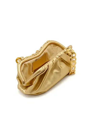 Cult Gaia Women's Dulce Leather Shoulder Bag - Brass | Thumbnail 3 Cult Gaia Women's Dulce Leather Shoulder Bag - Brass | Thumbnail 3