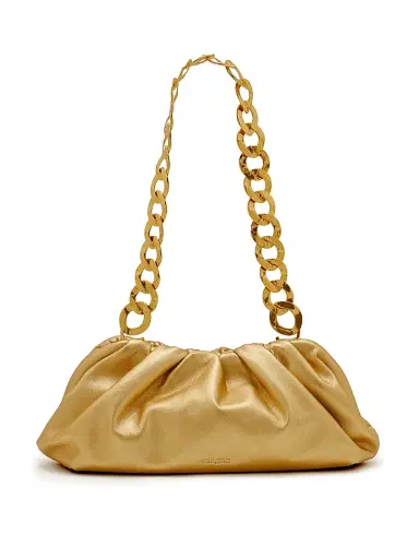 Cult Gaia Women's Dulce Leather Shoulder Bag - Brass | Thumbnail 1 Cult Gaia Women's Dulce Leather Shoulder Bag - Brass | Thumbnail 1