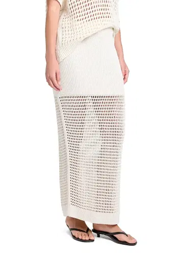 TWP Women's The Loophole Silk-Blend Maxi Skirt - White - Size Large | Thumbnail 3 TWP Women's The Loophole Silk-Blend Maxi Skirt - White - Size Large | Thumbnail 3