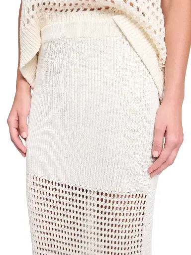 TWP Women's The Loophole Silk-Blend Maxi Skirt - White - Size Large | Thumbnail 5 TWP Women's The Loophole Silk-Blend Maxi Skirt - White - Size Large | Thumbnail 5