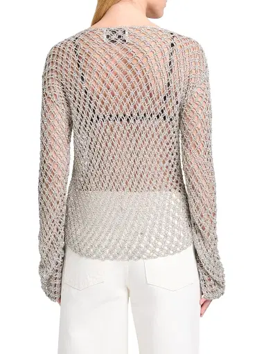 TWP Women's Boatneck Crochet-Knit Top | Thumbnail 5 TWP Women's Boatneck Crochet-Knit Top | Thumbnail 5