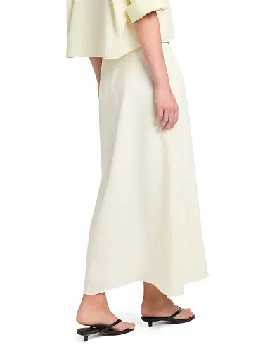 TWP Women's Linen A-Line Midi-Skirt - Glass Green - Size 8 | Thumbnail 5 TWP Women's Linen A-Line Midi-Skirt - Glass Green - Size 8 | Thumbnail 5