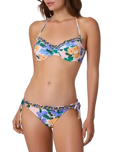 Shoshanna Women's Floral Halterneck Bikini Top | Thumbnail 2 Shoshanna Women's Floral Halterneck Bikini Top | Thumbnail 2