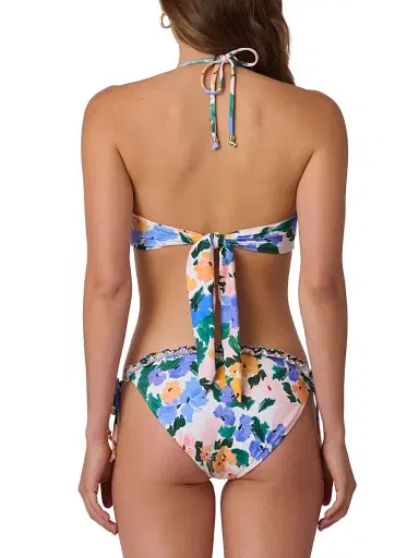 Shoshanna Women's Floral Halterneck Bikini Top | Thumbnail 4 Shoshanna Women's Floral Halterneck Bikini Top | Thumbnail 4