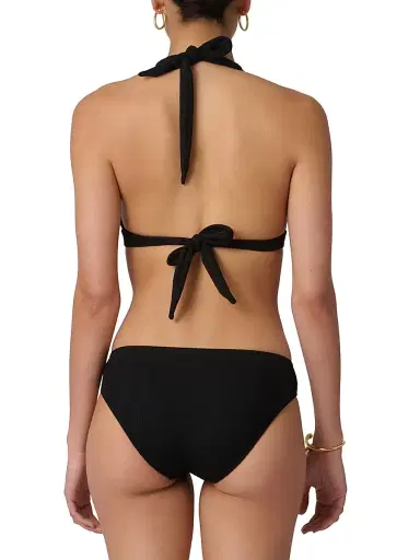 Shoshanna Women's Ring-etail Halterneck Bikini Top - Jet | Thumbnail 4 Shoshanna Women's Ring-etail Halterneck Bikini Top - Jet | Thumbnail 4