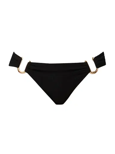 Shoshanna Women's Ring-Detail Bikini Bottom - Jet | Thumbnail 1 Shoshanna Women's Ring-Detail Bikini Bottom - Jet | Thumbnail 1