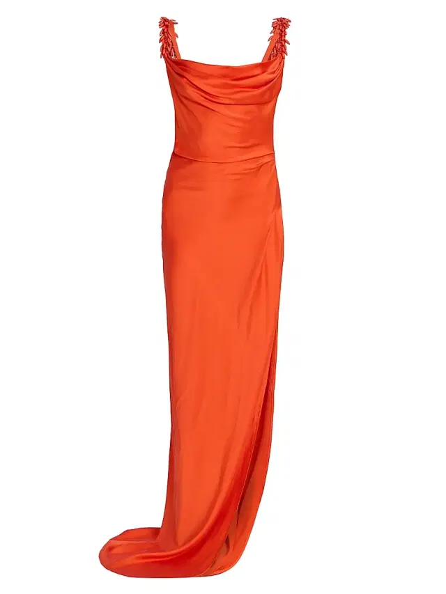 Women's Embroidered Straps Fluid Cocktail Dress - Rouge Women's Embroidered Straps Fluid Cocktail Dress - Rouge