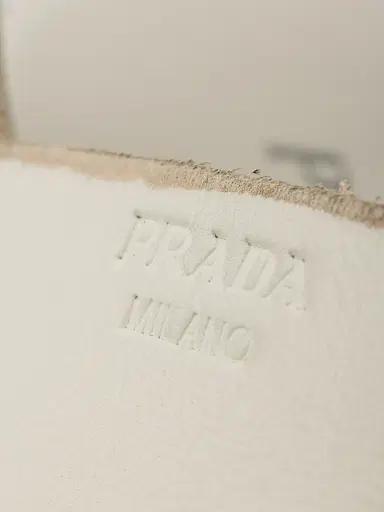 Prada Women's Antiqued Leather Sandals - White | Thumbnail 5 Prada Women's Antiqued Leather Sandals - White | Thumbnail 5