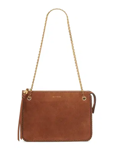 Etro Women's Pelle Unita Convertible Suede Clutch Crossbody Bag - Brown | Thumbnail 5 Etro Women's Pelle Unita Convertible Suede Clutch Crossbody Bag - Brown | Thumbnail 5