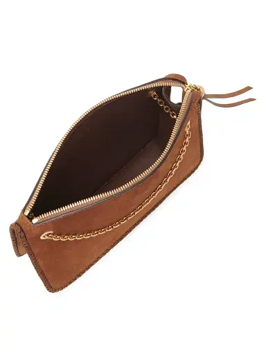 Etro Women's Pelle Unita Convertible Suede Clutch Crossbody Bag - Brown | Thumbnail 8 Etro Women's Pelle Unita Convertible Suede Clutch Crossbody Bag - Brown | Thumbnail 8