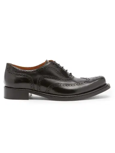 Versace Men's Brogue Leather Oxford Loafers | Thumbnail 1 Versace Men's Brogue Leather Oxford Loafers | Thumbnail 1