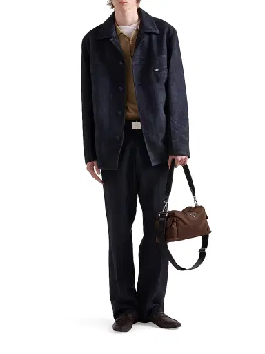 Prada Men's Explore Re-Nylon and Leather Bag - Brown | Thumbnail 2 Prada Men's Explore Re-Nylon and Leather Bag - Brown | Thumbnail 2