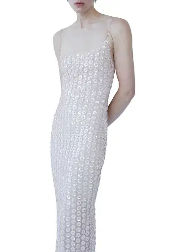 The New Arrivals Ilkyaz Ozel Women's Isis Floral Sequined Slip Gown - Rose Fusion | Thumbnail 2 The New Arrivals Ilkyaz Ozel Women's Isis Floral Sequined Slip Gown - Rose Fusion | Thumbnail 2