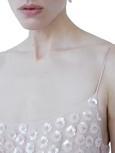 The New Arrivals Ilkyaz Ozel Women's Isis Floral Sequined Slip Gown - Rose Fusion | Thumbnail 3 The New Arrivals Ilkyaz Ozel Women's Isis Floral Sequined Slip Gown - Rose Fusion | Thumbnail 3