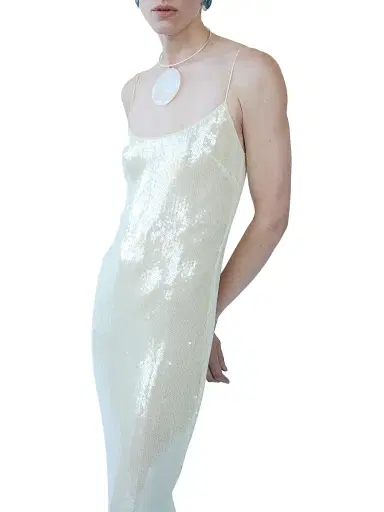 The New Arrivals Ilkyaz Ozel Women's Isis Sequined Slip Gown - Paradiso | Thumbnail 2 The New Arrivals Ilkyaz Ozel Women's Isis Sequined Slip Gown - Paradiso | Thumbnail 2