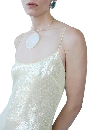 The New Arrivals Ilkyaz Ozel Women's Isis Sequined Slip Gown - Paradiso | Thumbnail 3 The New Arrivals Ilkyaz Ozel Women's Isis Sequined Slip Gown - Paradiso | Thumbnail 3