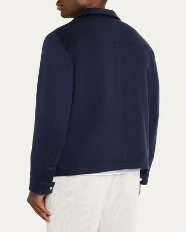 Brunello Cucinelli Men's Cashmere Flannel Jacket | Thumbnail 3 Brunello Cucinelli Men's Cashmere Flannel Jacket | Thumbnail 3
