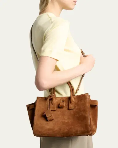 Saint Laurent Sac de Jour Small Suede Top-Handle Bag | Thumbnail 2 Saint Laurent Sac de Jour Small Suede Top-Handle Bag | Thumbnail 2