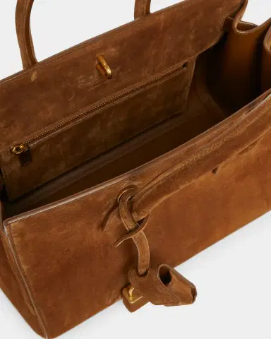 Saint Laurent Sac de Jour Small Suede Top-Handle Bag | Thumbnail 8 Saint Laurent Sac de Jour Small Suede Top-Handle Bag | Thumbnail 8