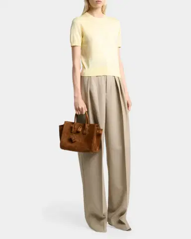 Saint Laurent Sac de Jour Small Suede Top-Handle Bag | Thumbnail 9 Saint Laurent Sac de Jour Small Suede Top-Handle Bag | Thumbnail 9
