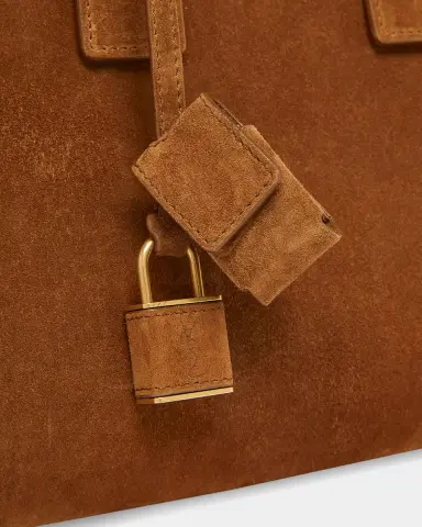 Saint Laurent Sac de Jour Small Suede Top-Handle Bag | Thumbnail 10 Saint Laurent Sac de Jour Small Suede Top-Handle Bag | Thumbnail 10