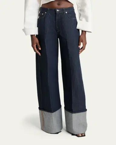 Givenchy Turn-Up Wide-Leg Denim Trousers | Thumbnail 4 Givenchy Turn-Up Wide-Leg Denim Trousers | Thumbnail 4