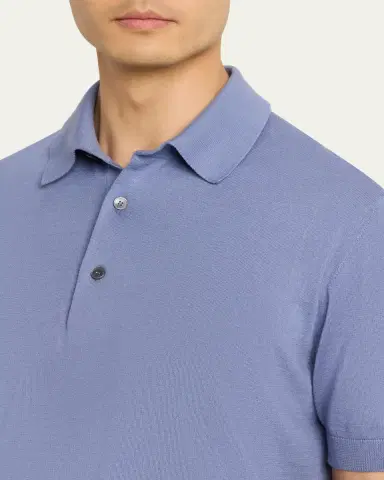 Zegna Men's Osai Cotton Polo Shirt | Thumbnail 5 Zegna Men's Osai Cotton Polo Shirt | Thumbnail 5