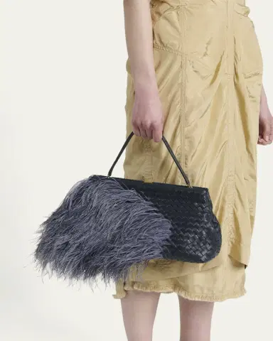 Bottega Veneta 1998 Feather Leather Shoulder Bag | Thumbnail 2 Bottega Veneta 1998 Feather Leather Shoulder Bag | Thumbnail 2