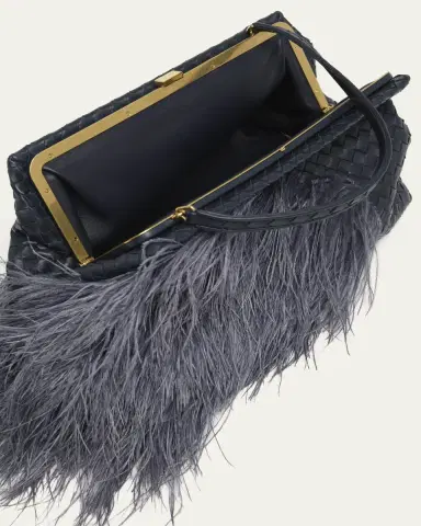 Bottega Veneta 1998 Feather Leather Shoulder Bag | Thumbnail 4 Bottega Veneta 1998 Feather Leather Shoulder Bag | Thumbnail 4