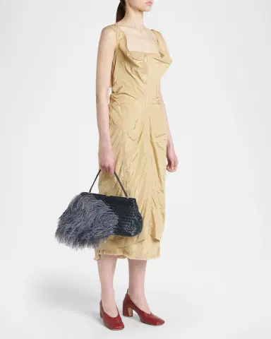Bottega Veneta 1998 Feather Leather Shoulder Bag | Thumbnail 9 Bottega Veneta 1998 Feather Leather Shoulder Bag | Thumbnail 9
