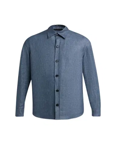 ZEGNA Men's Cashmere Linen and Silk Overshirt | Thumbnail 1 ZEGNA Men's Cashmere Linen and Silk Overshirt | Thumbnail 1