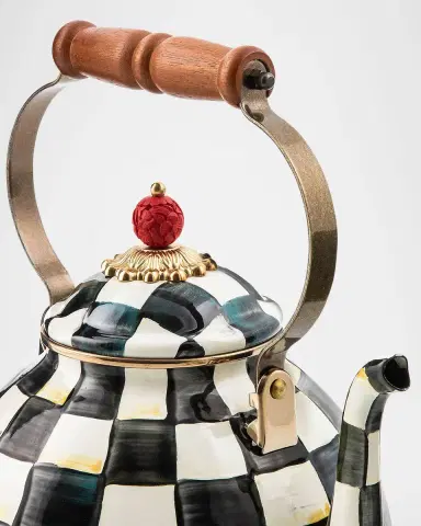 MacKenzie-Childs Courtly Check Three-Quart Tea Kettle | Thumbnail 3 MacKenzie-Childs Courtly Check Three-Quart Tea Kettle | Thumbnail 3