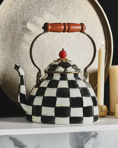 MacKenzie-Childs Courtly Check Three-Quart Tea Kettle | Thumbnail 6 MacKenzie-Childs Courtly Check Three-Quart Tea Kettle | Thumbnail 6