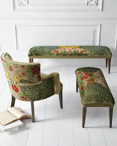 Haute House Peacock Bench, 62" | Thumbnail 4 Haute House Peacock Bench, 62" | Thumbnail 4
