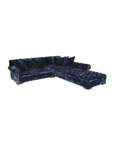 Haute House Divine Crushed Velvet Right Chaise Sectional, 116" | Thumbnail 1 Haute House Divine Crushed Velvet Right Chaise Sectional, 116" | Thumbnail 1