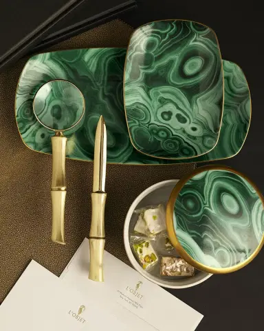 L 'Objet Malachite Rectangular Tray | Thumbnail 2 L 'Objet Malachite Rectangular Tray | Thumbnail 2