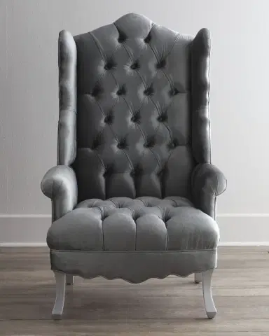 Haute House Isabella Chrome Wing Chair | Thumbnail 2 Haute House Isabella Chrome Wing Chair | Thumbnail 2