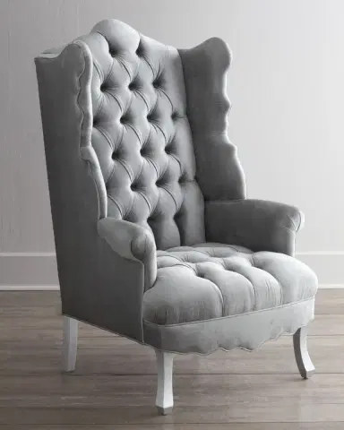 Haute House Isabella Chrome Wing Chair | Thumbnail 1 Haute House Isabella Chrome Wing Chair | Thumbnail 1