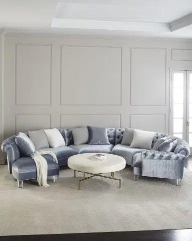 Haute House Varianne Curved Sectional Sofa | Thumbnail 2 Haute House Varianne Curved Sectional Sofa | Thumbnail 2