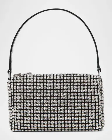Alexander Wang Rhinestone Chain-Mesh Medium Pouch Shoulder Bag | Thumbnail 5 Alexander Wang Rhinestone Chain-Mesh Medium Pouch Shoulder Bag | Thumbnail 5