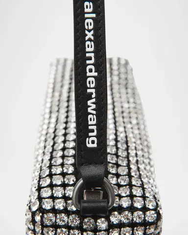 Alexander Wang Rhinestone Chain-Mesh Medium Pouch Shoulder Bag | Thumbnail 6 Alexander Wang Rhinestone Chain-Mesh Medium Pouch Shoulder Bag | Thumbnail 6