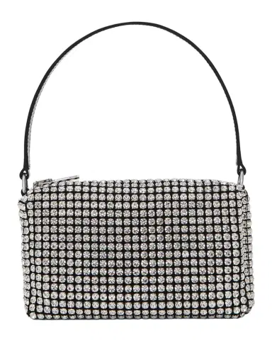Alexander Wang Rhinestone Chain-Mesh Medium Pouch Shoulder Bag | Thumbnail 1 Alexander Wang Rhinestone Chain-Mesh Medium Pouch Shoulder Bag | Thumbnail 1