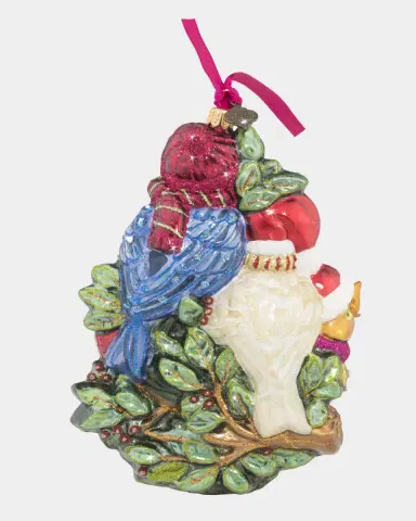 Jay Strongwater Four Calling Birds Glass Ornament | Thumbnail 3 Jay Strongwater Four Calling Birds Glass Ornament | Thumbnail 3